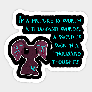 Thousand Words Sticker